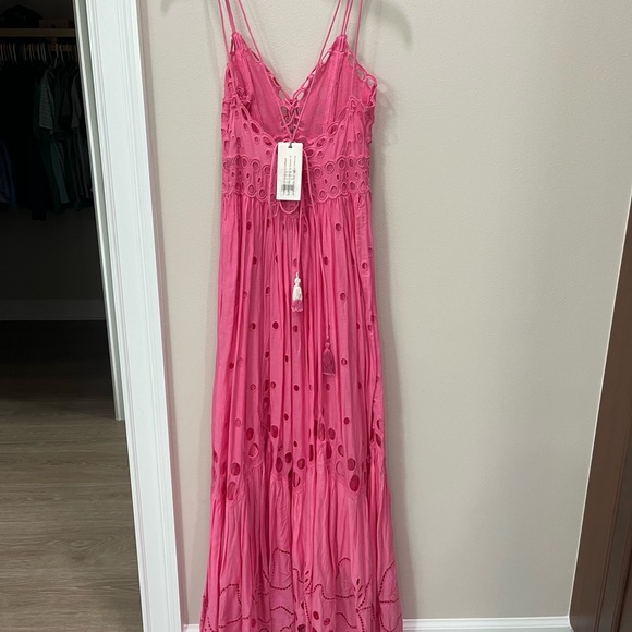 LoveShackFancy Pink Eyelet Maxi Dress - Picture 4 of 4